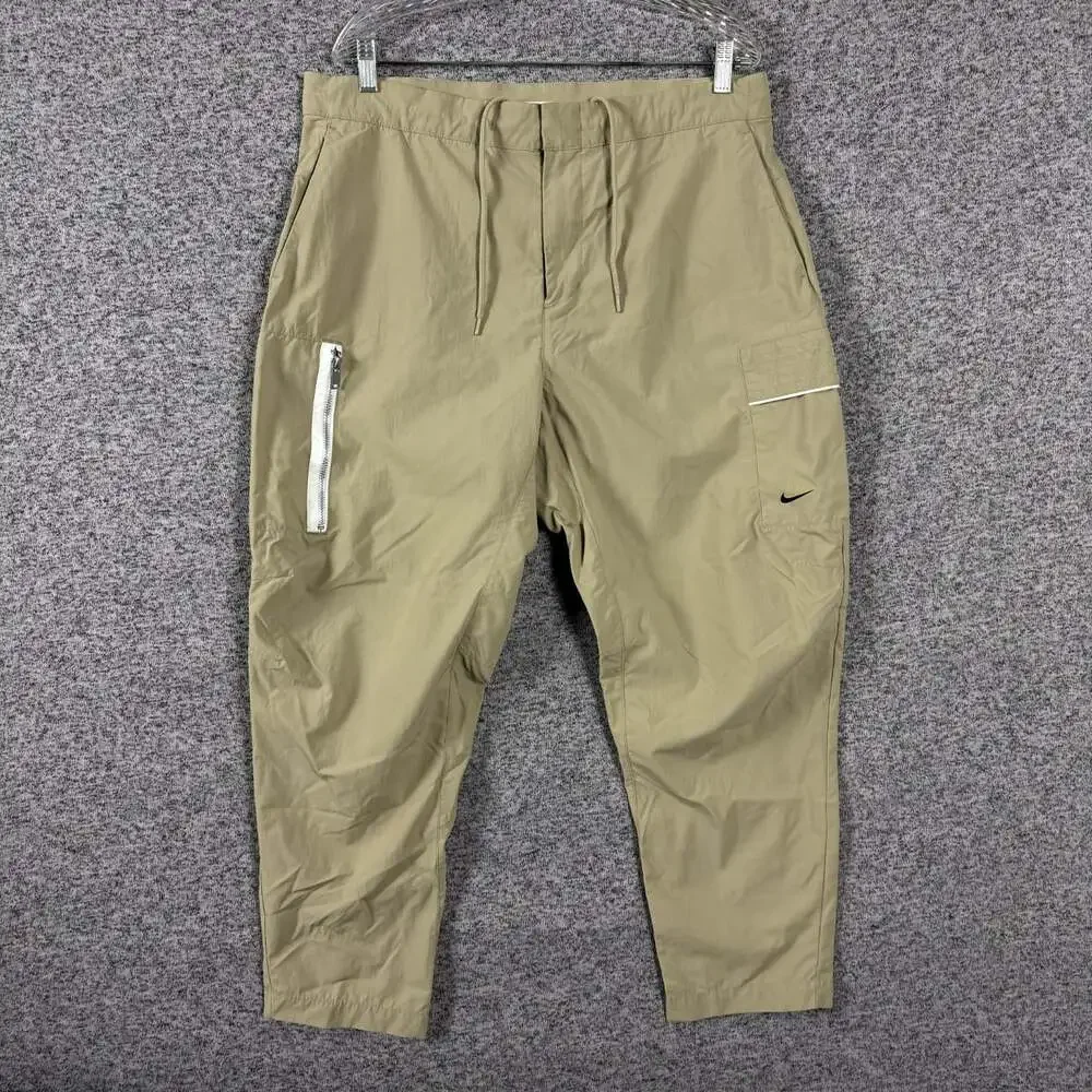 Nike Men's Size 36 Beige Nylon Sportswear Style Essentials Utility Pants